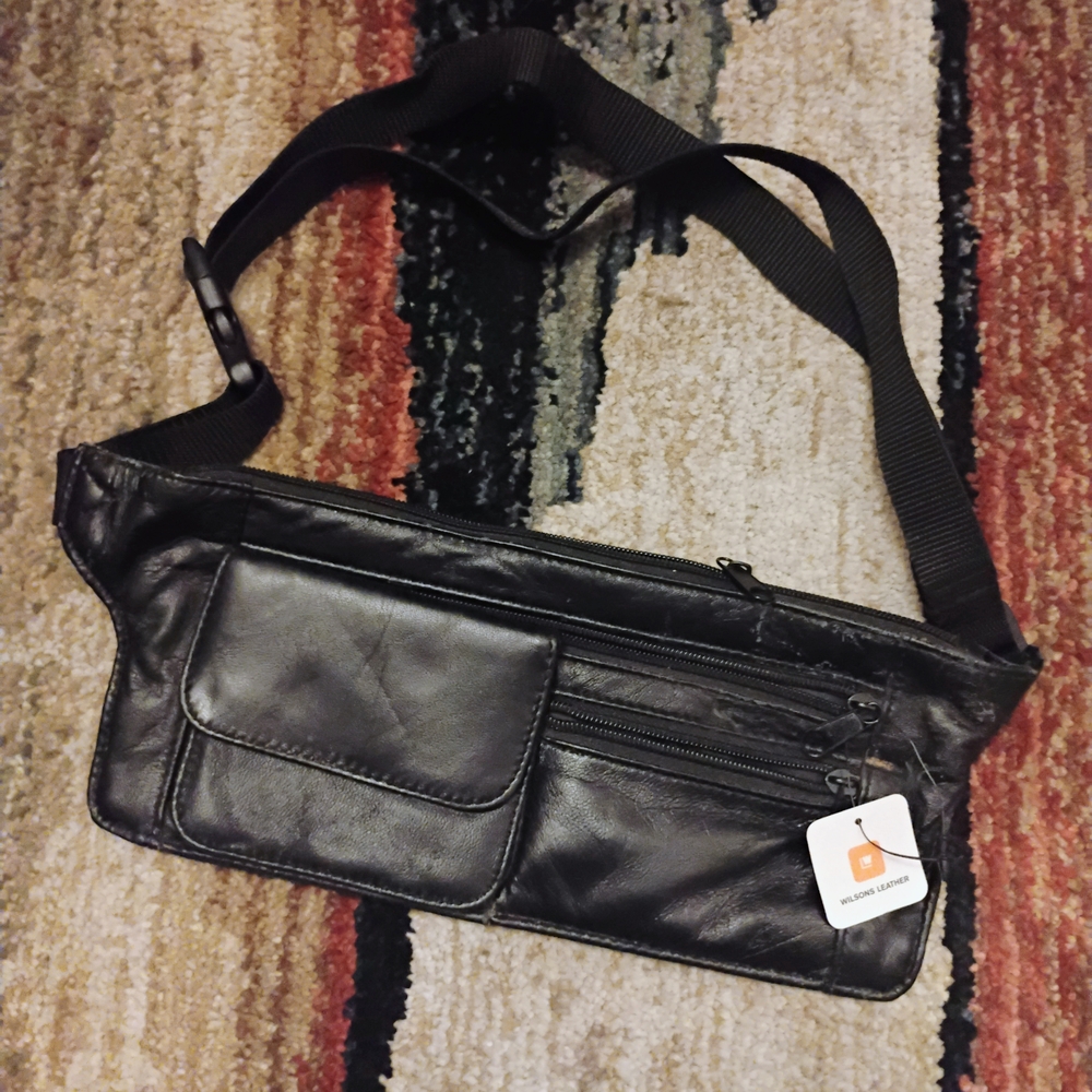 Black Leather Men's Bag